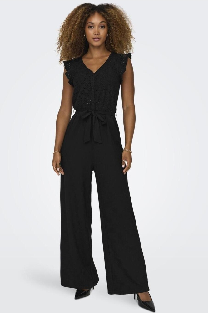 ONLELISA S/L V-NECK JUMPSUIT JRS 15320004 Black